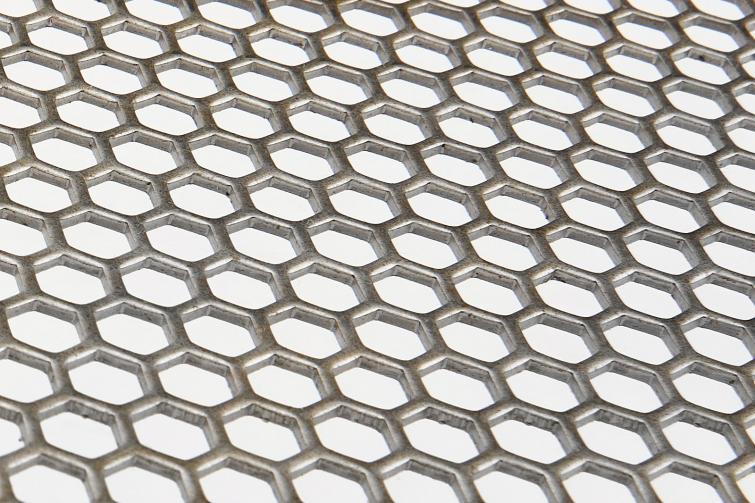 Ferrier Design Perforated
Pattern: 1/4" Hexagon
Material: Mild Steel (Unfinished)